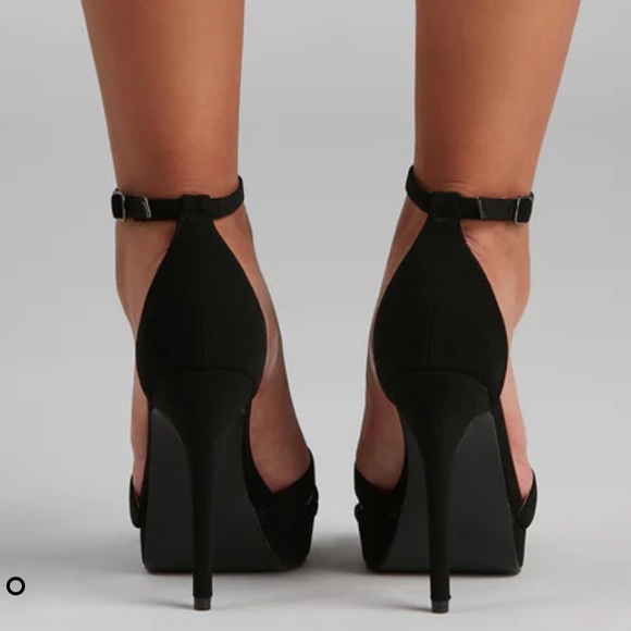 Windsor black criss cross platform stiletto - Picture 8 of 8